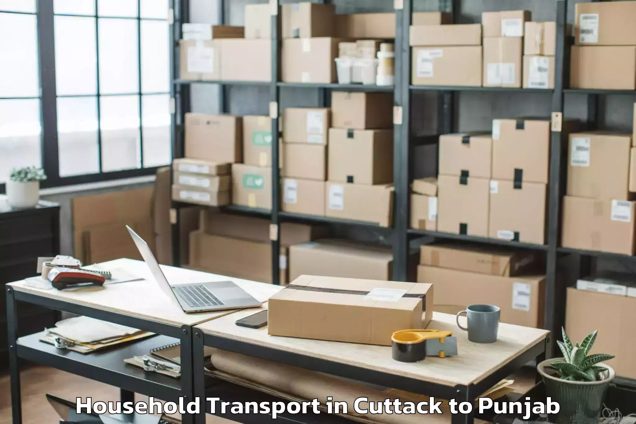 Professional Cuttack to Pathankot Household Transport